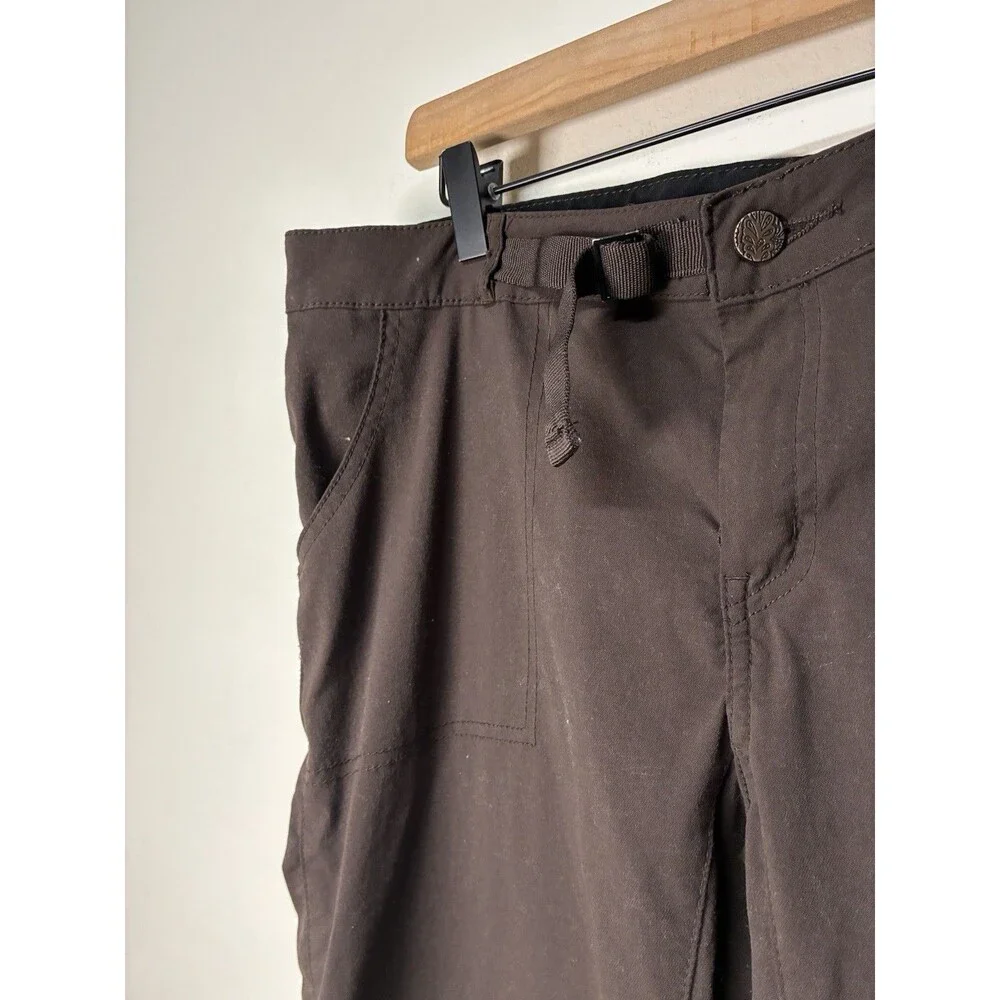 prAna Stretch Zion Cinch Pants Women’s Size 12 Dark Brown Outdoor Hiking